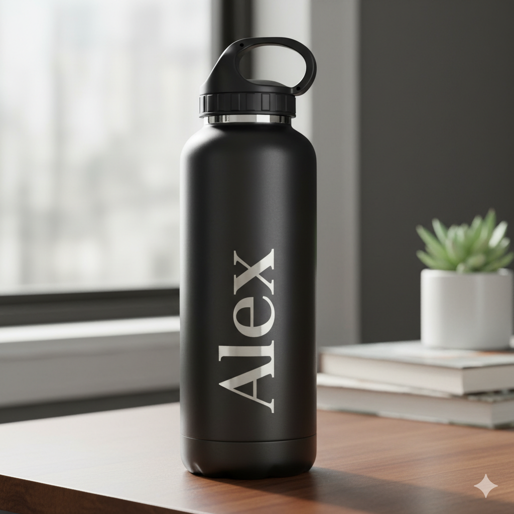 Personalized Metal Bottle with Name engrave